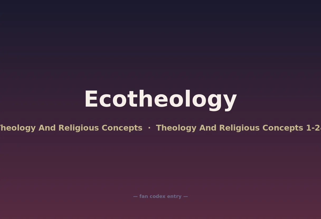Ecotheology