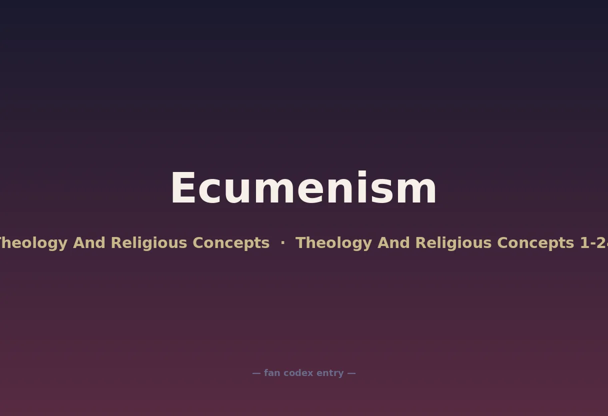 Ecumenism