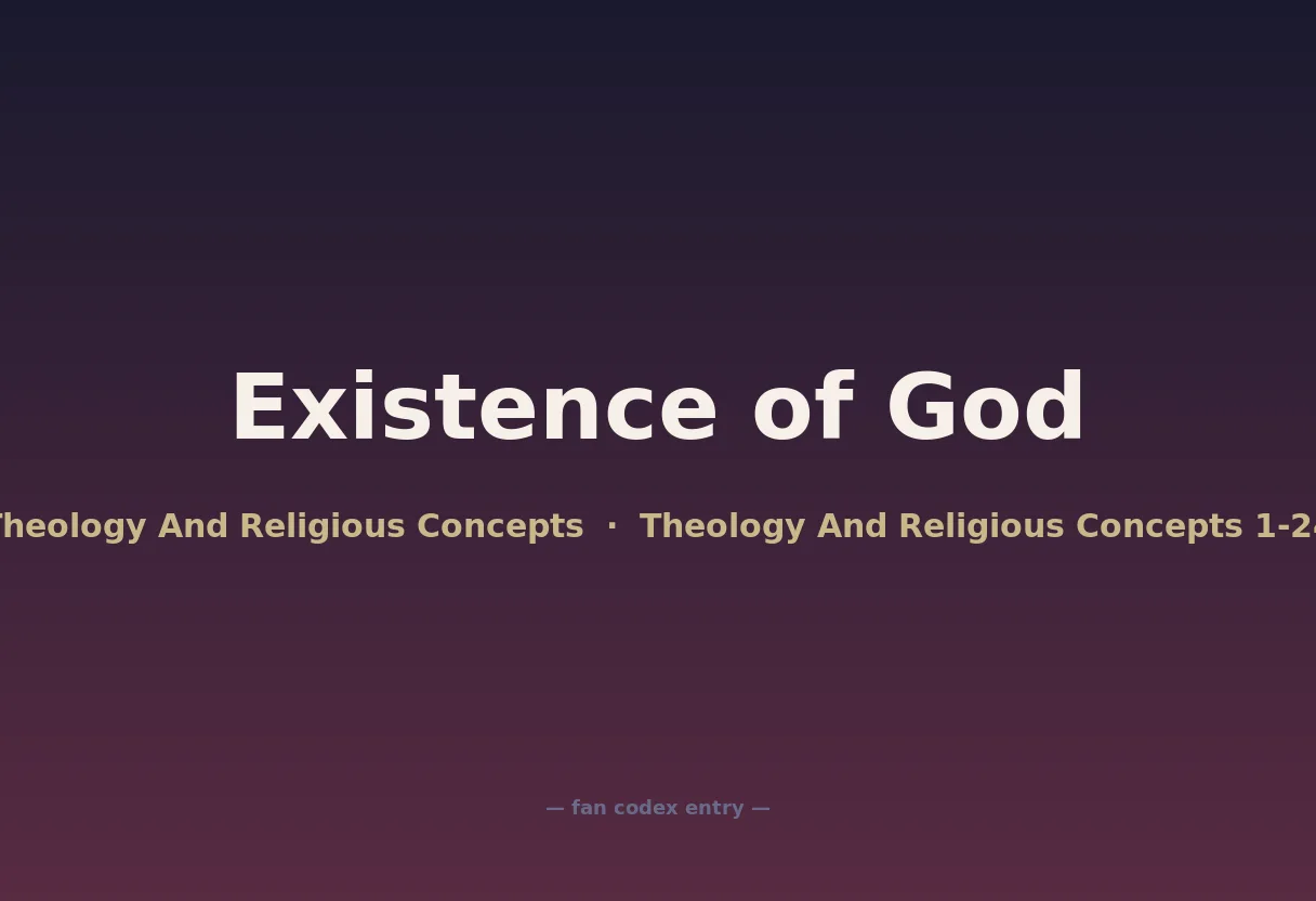 Existence of God